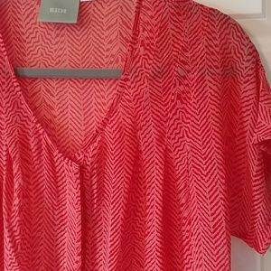 Anthropologie Maeve Silk Printed Blouse